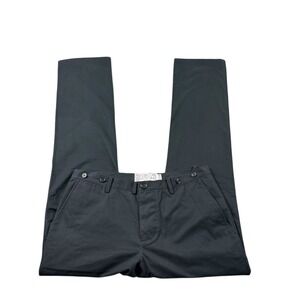 Shipley & Halmos Black Suspender Button Chino Pant Size 32x34